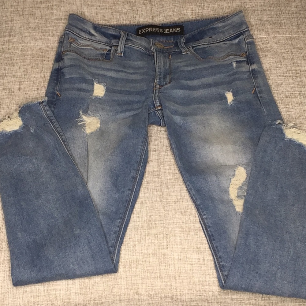 Express Ultimate Ankle Legging Mid Rise Jean